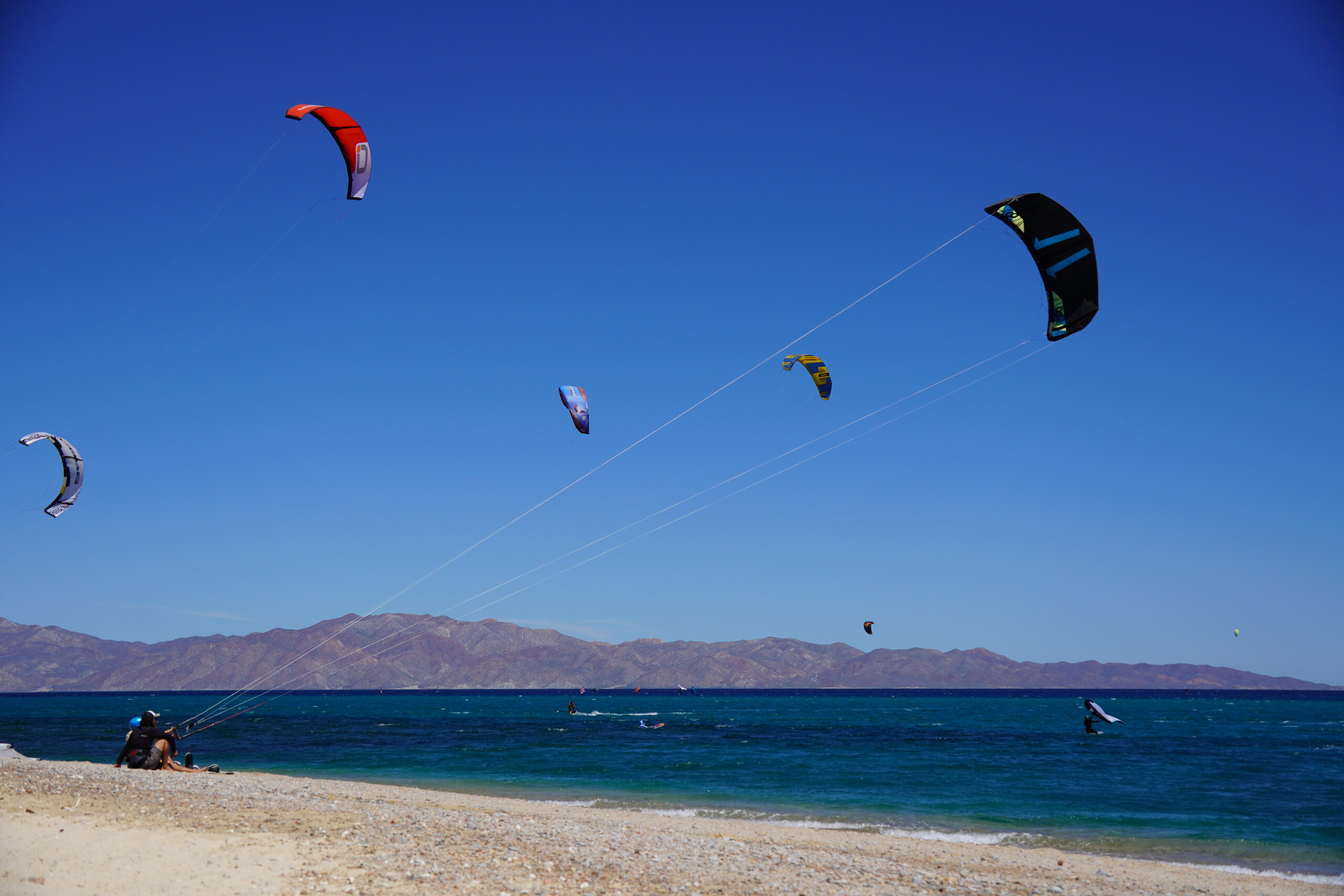 Kiteboarding in La Ventana, Baja California Sur